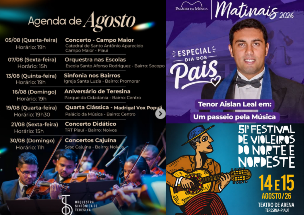 FMC reúne música, cultura popular e programação especial na agenda de agosto em Teresina