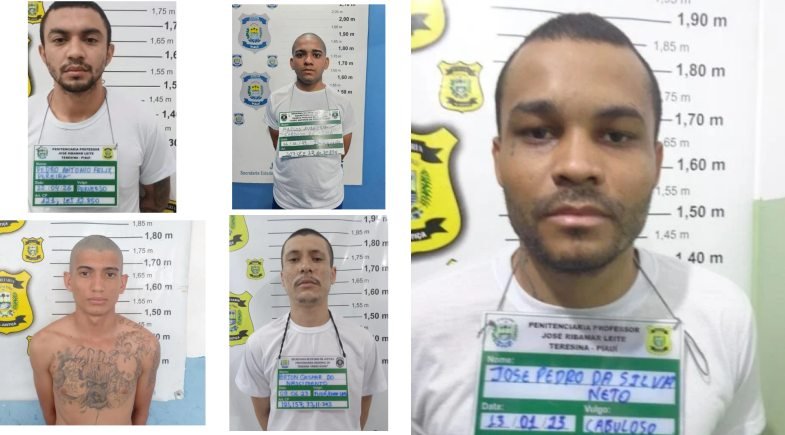 Cinco detentos fogem de penitenciária em Parnaíba; PM faz buscas pelos fugitivos Cinco detentos fogem de penitenciária em Parnaíba; PM faz buscas pelos fugitivos