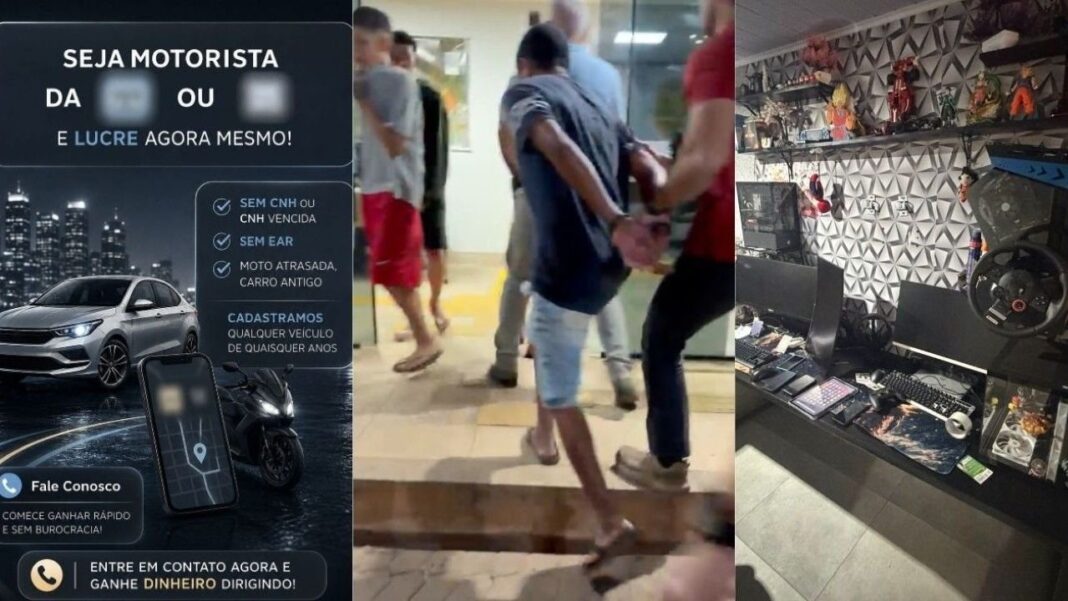 Polícia prende quatro suspeitos de criar perfis falsos para motoristas de aplicativo Polícia prende quatro suspeitos de criar perfis falsos para motoristas de aplicativo